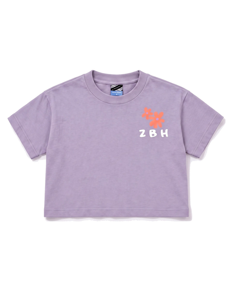 Drop 01 Crop Lilac - front