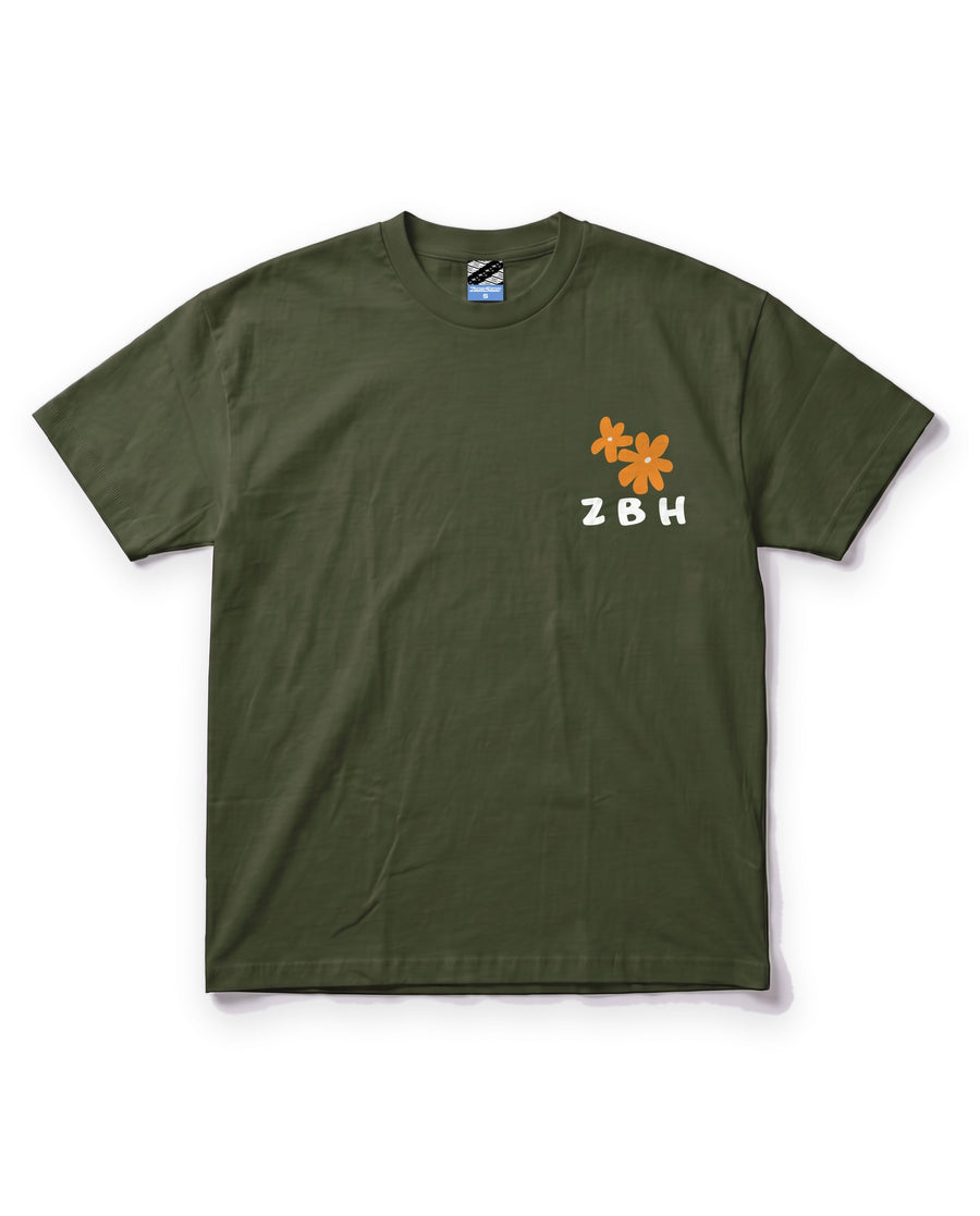Drop 01 Tee Olive - front